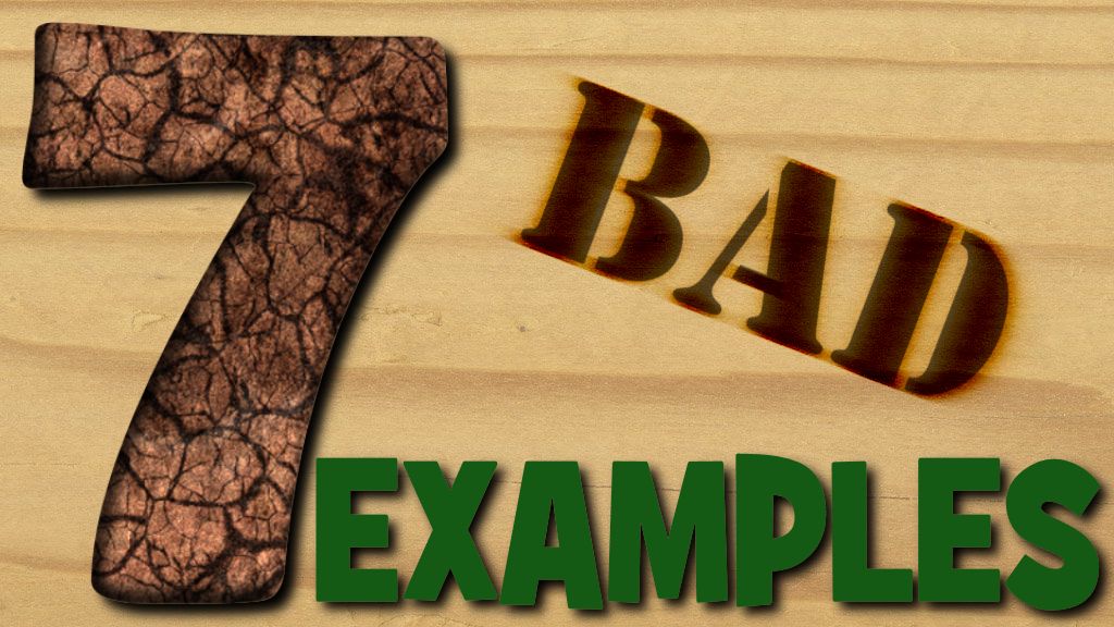7 Bad Examples: The Sin of Achan