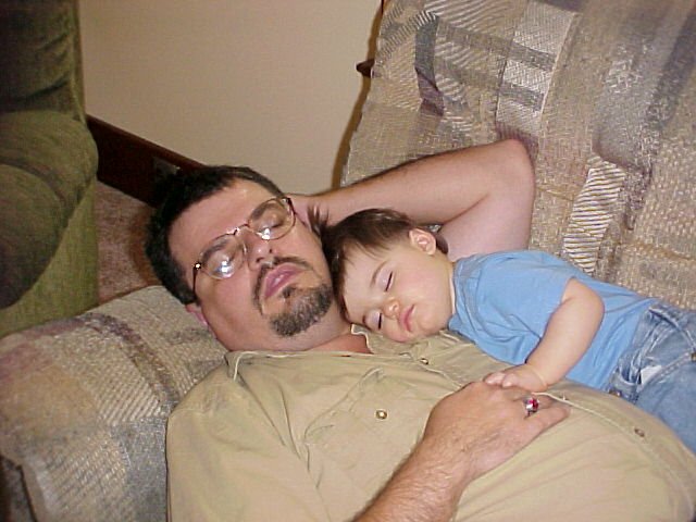 Connor and Me. Nap time!